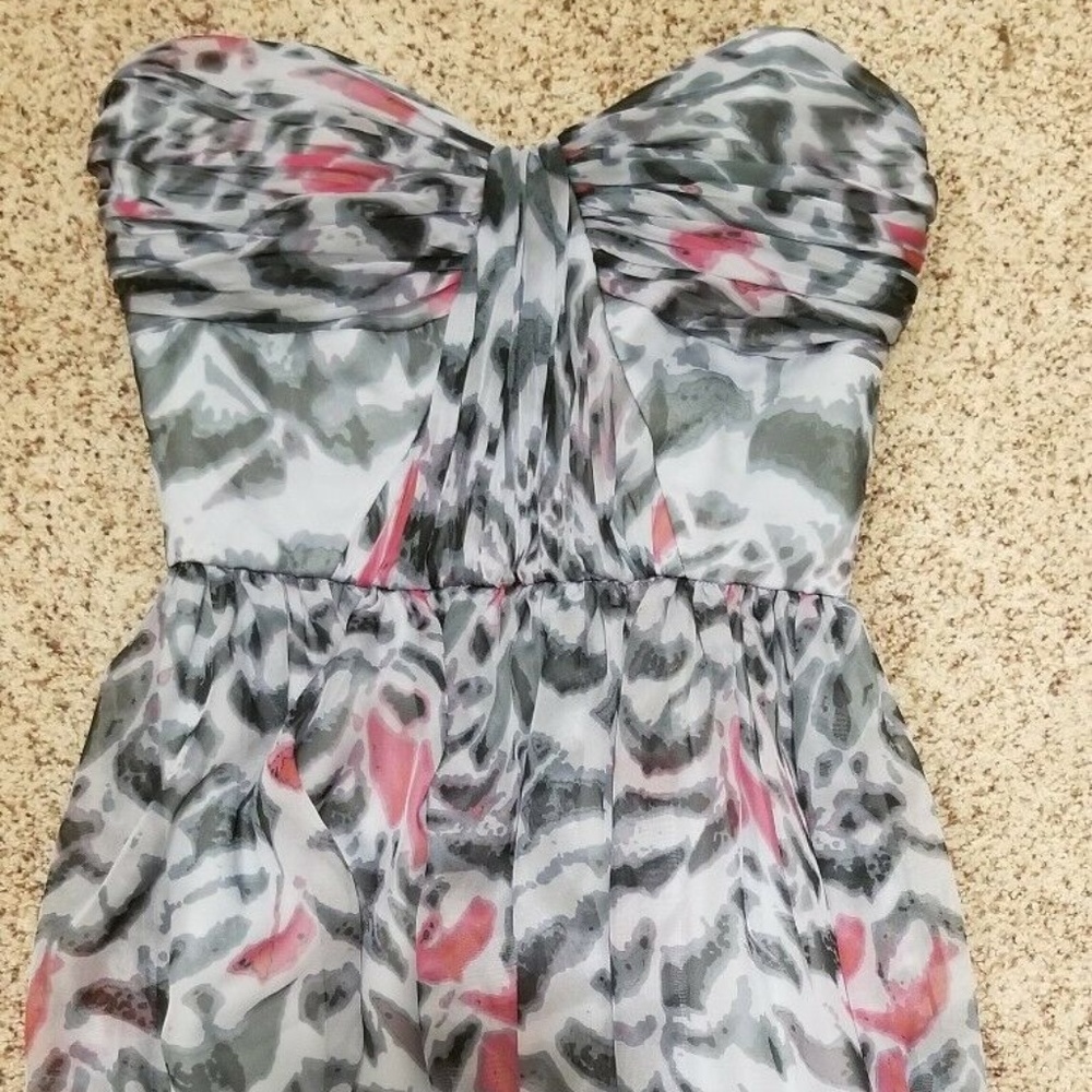 Erin Fetherston Abstract Animal Strapless Dress 2